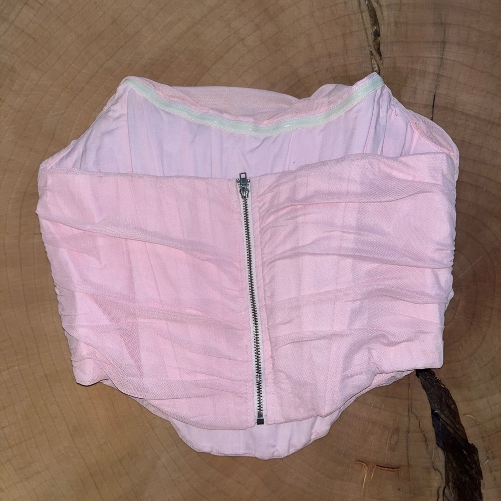 Pink Ruched Corset - Picture 2 of 3